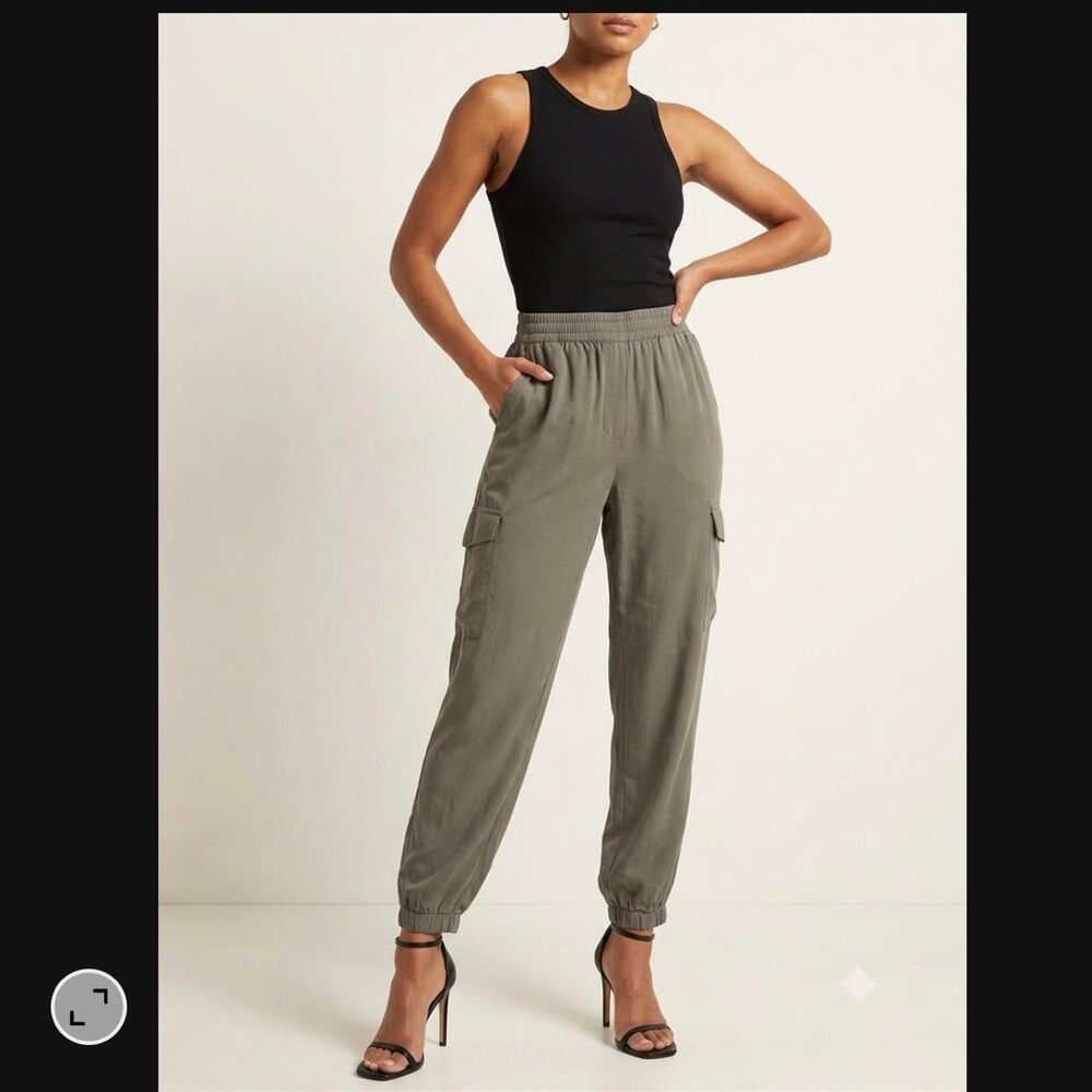 Elie-tahari Women's Grey and Green Trousers